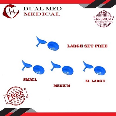 Corneal Eye Shield with Electro Coated | S & M & XL | Laser Eye Protector 6 Pcs