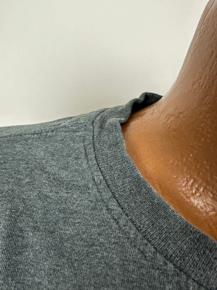 Camisa Fieldmaster Vintage Años 90 Hombres L Gris De Gran Tamaño Mínimo Blanco Algodón Pesado Foto 3 de 4