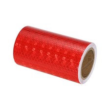 Reflective Tape 4" x 10Ft Waterproof High Visibility Safety Tape Red