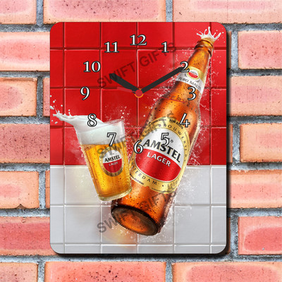 Amstel Design Wanduhr Neu Verpackt Geschenk Bier Höhle Bar Alkohol Getränke