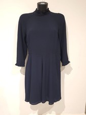 Carolina Belle Montreal Blue Floral Long Sleeve Dress  Size Medium Pencil Dress