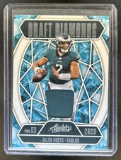 2025 Panini Absolute Jalen Hurts Draft Diamonds Jersey #DDJ-JHU Eagles