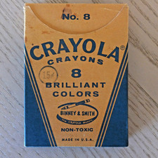 Vintage No. 8 Crayola Crayons, School Set