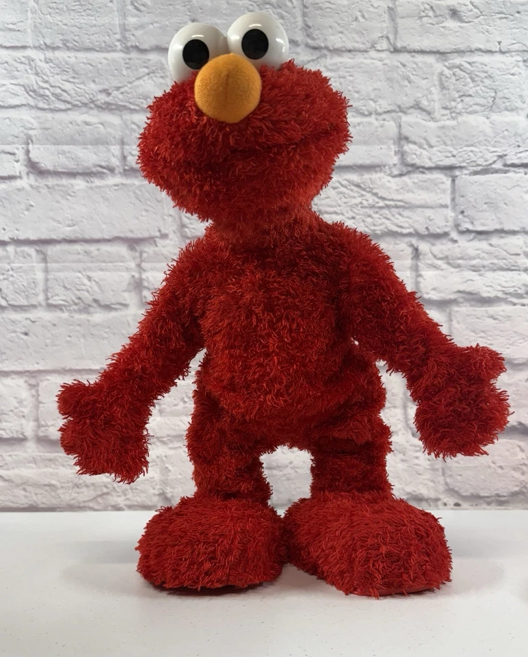 *完好* 14 英寸 2008 Elmo 现场跳舞 会说话的毛绒芝麻街美泰 * 已测试 * — 第 2/2 张图片