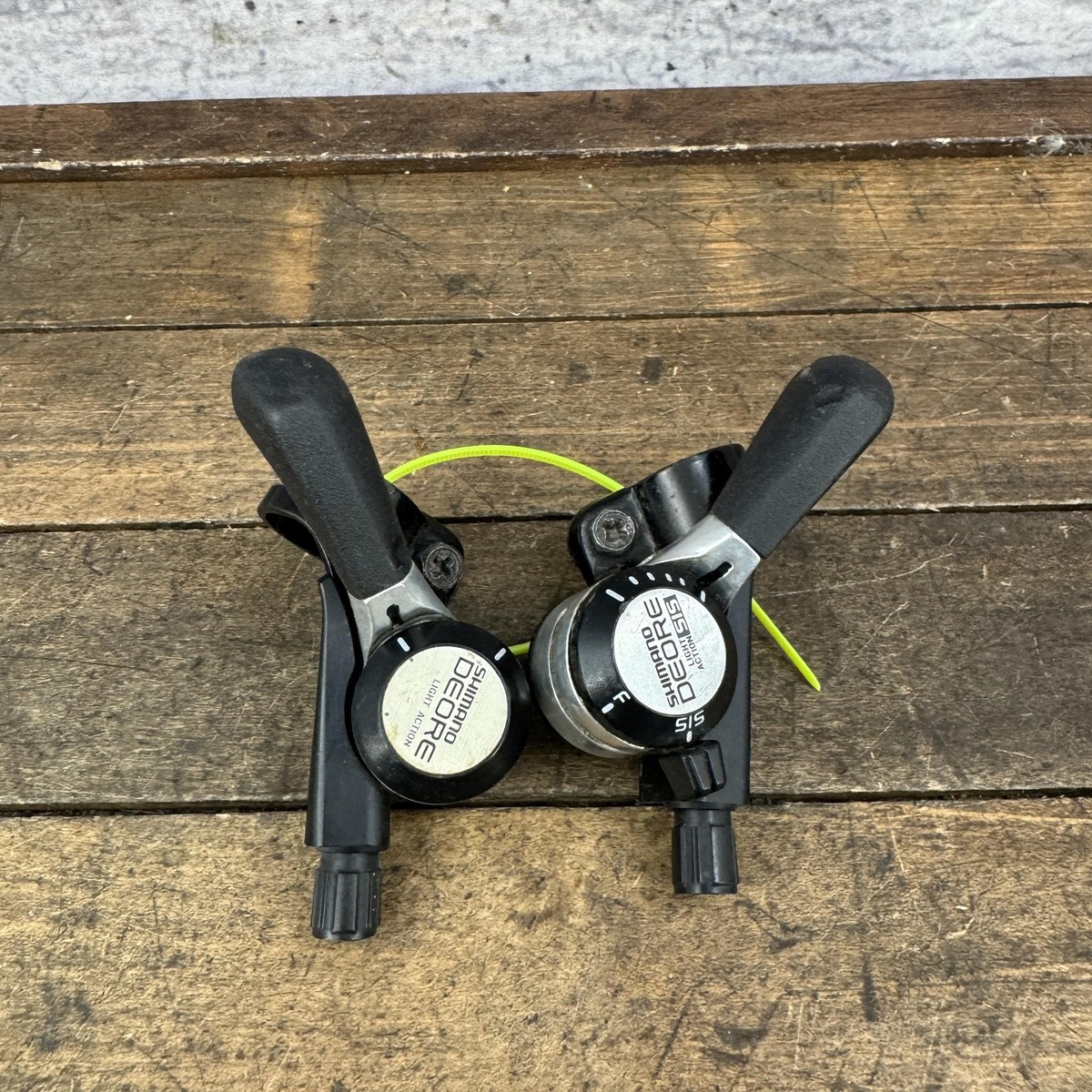 Vintage Shimano Deore SL-MT60 6 Speed Thumb Shifter Set MTB Black