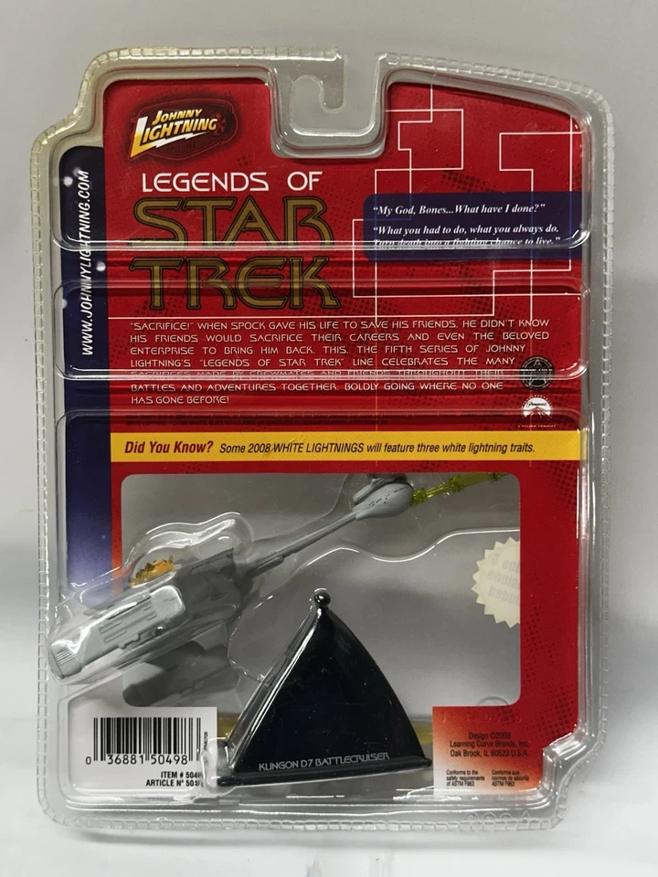 Johnny Lightning - Star Trek Series 5 - Sacrifice - #2 Klingon D7 Battlecruiser - Imagem 3 de 4