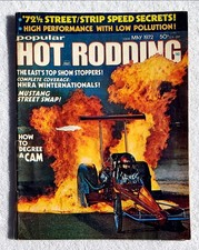 POPULAR HOT RODDING Magazine May 1972 NHRA, Street/Strip Speed Secrets, Mustang