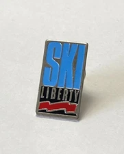 Vintage Ski Liberty Mountain Pennsylvania Enamel Pin Skiing Winter Sports Pinbac