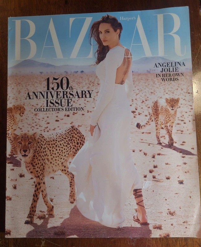 Harper's Bazaar Magazine 150th Anniversary Edition Angelina Jolie November 2017