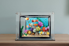 Showcase Figure Set for Lego 10366 Tropical Aquarium Plexiglass 3mm
