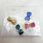 Vintage Barbie Doll Accessories 4 Hair Bows Blue, Red, Green and Gold
