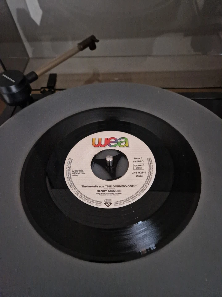 Henry Mancini Und Sein Orchester: DIE DORNENVÖGEL (7" Vinyl Single 1985 - WEA) - Bild 3 von 4