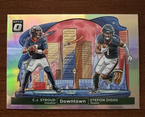 2024 Donruss Optic CJ Stroud Stefon Diggs Dual Downtown Texans #5 Case Hit SSP