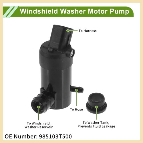 Windshield Washer Pump w/Grommet fit for Hyundai Accent 2000-2005 No.985103T500 - Picture 4 of 7