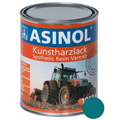 Kunstharzlack Lack Farbe RAL 5021 Wasserblau Blau 1000 ml 1 Liter ASINOL