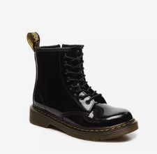 Dr. Martens 1460 Black Patent Leather Lace-Up Boots Toddler US Size 8