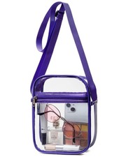 Clear Bag Stadium Approved PVC Purse Crossbody Bag with Front Pocket Pro
