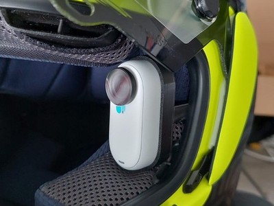 Insta360 Go 3 Helmet Mount - Accessory Go 3 Mount Case 3D Printed