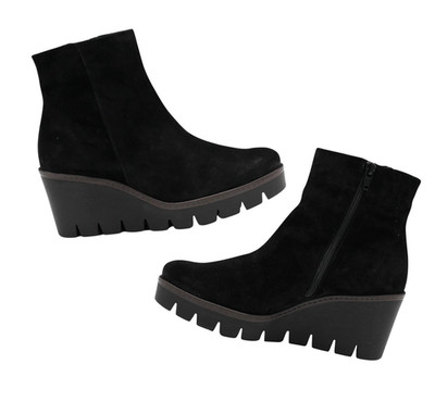 Gabor 780 Wedge Boot (Women) - Schwarz Dreamvelour, US 10 / UK 7.5