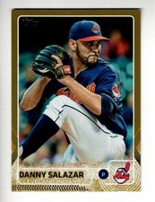 2015 Topps Series 2 #393 DANNY SALAZAR Cleveland Indians /2015 GOLD PARALLEL
