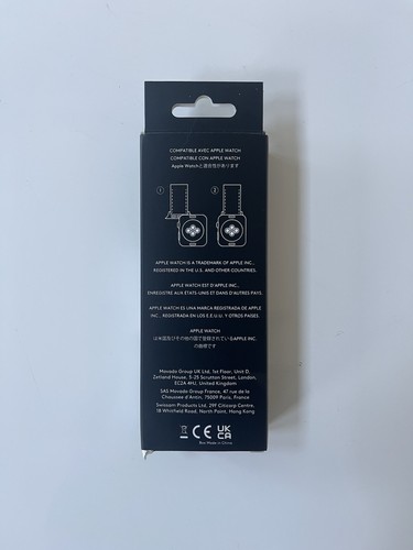 Bracelet Coach Apple Watch en cuir marron gaufré, 38 mm/40 mm/41 mm - Photo 4 sur 5