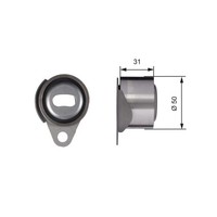 NEU - Gates T41157 Spannrolle, Zahnriemen FüR Dacia Mitsubishi Opel Renault