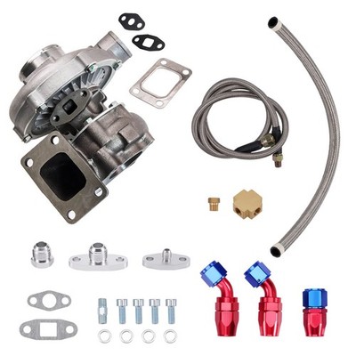 Universal turbo turbolader Oil Return Feed Line T3T4 T04E T3 for 1.5L to 2.5L