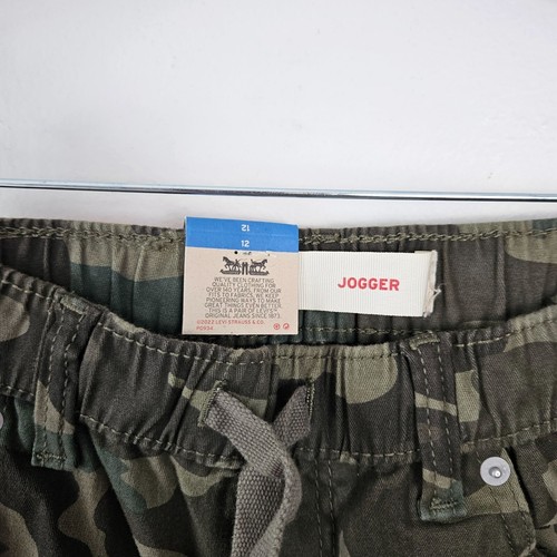 Levi's Boys Camouflage Hunting Jogger Pants Slim Fit Stretch Size 12 Casual - Picture 10 of 11