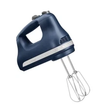new in box KitchenAid Ultra Power 5-Speed Hand Mixer KHM512IB in INK BLUE color
