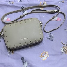 Genuine Ted Baker Zip Up Mini Camera Bag Nude Taupe Excellent Condition KARSYNN