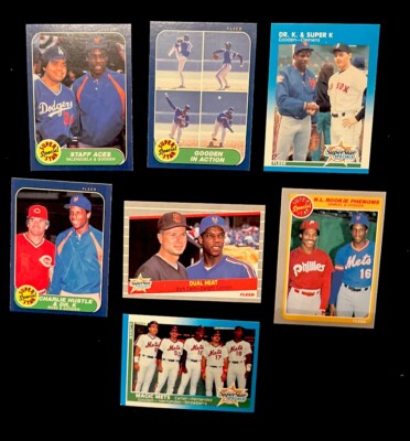 Doc Gooden fleer super Star  special   7 Different Cards ( Pete Rose , Clemens)