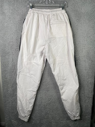 Jordan Track Pants Mens Medium White Tapered Fit Stretch Waist Windbraker - Picture 6 of 17