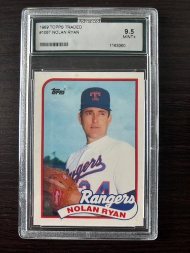 1989 TOPPS TRADED BASEBALL #106T NOLAN RYAN AGS MINT+ 9.5