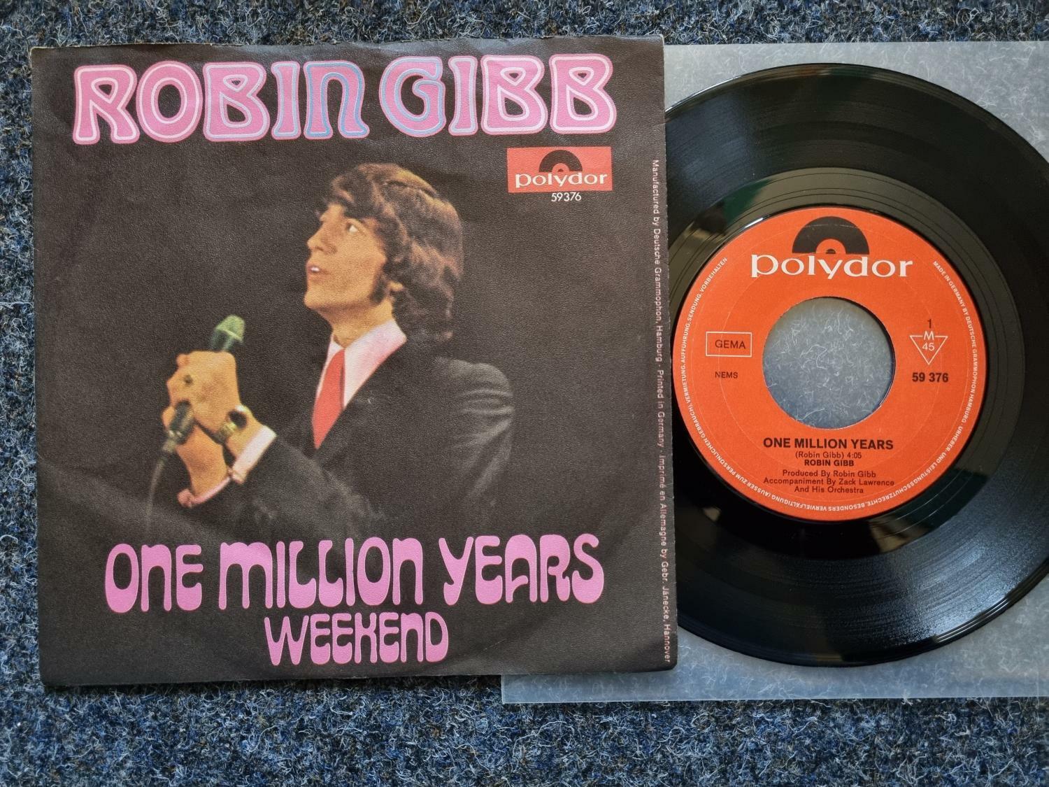 7"" Single Vinyl Robin Gibb/ Bee Gees - One million years Germany