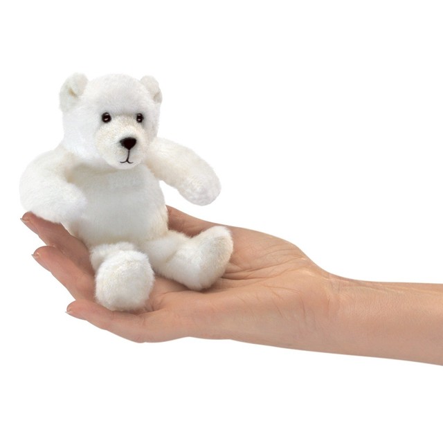 Mini Polar Bear Finger Puppet for 2018 2770 Ship/ USA Folkmanis for