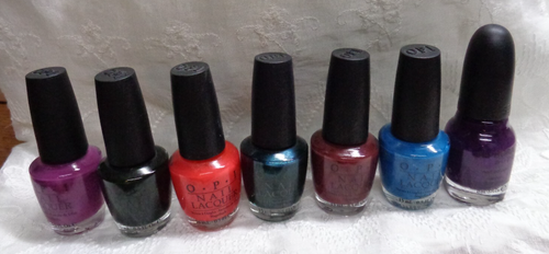 Lot/7 OPI Nail Lacquer 15ml / 0.5 fl oz SUZI SAYS FENG SHUI / A LITTLE DANGEROUS