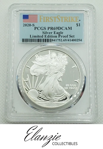 2020-S Proof American Silver Eagle First Strike Limited Edition Set PCGS PR69