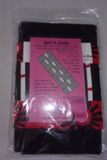 Pieced Tree patterns Just a Dash table runner red white black  *