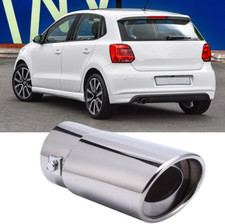 63mm Auspuffblende Endrohr Edelstahl Für VW Polo Eos Passat Bora Golf 4 5 6