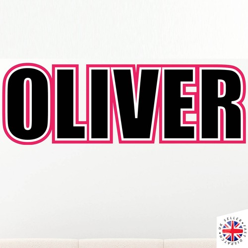 PERSONALISED CUSTOM NAME Wall Decal Sticker Vinyl - Picture 10 of 12