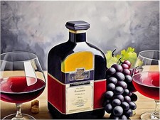 Tile Mural Brandy-Themed Still Life Kitchen Wall Art Backsplash Marble Ceramic