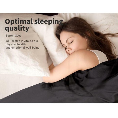 DreamZ 11KG Weighted Blanket Promote Deep Sleep Anti Anxiety Double Dark Grey - Picture 3 of 7