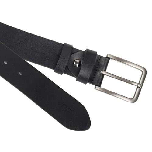 『VINCENNES LEATHER BELT』(VINTAGE BLACK) Mens Casual-Leather-Belt Classic for 31-34