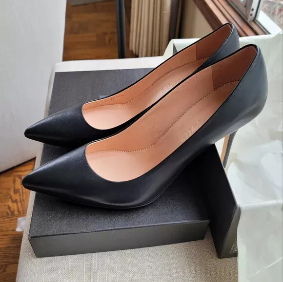 J crew black pumps clearance