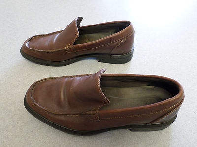 Rockport brown leather slip on loafers. Men display picture 2