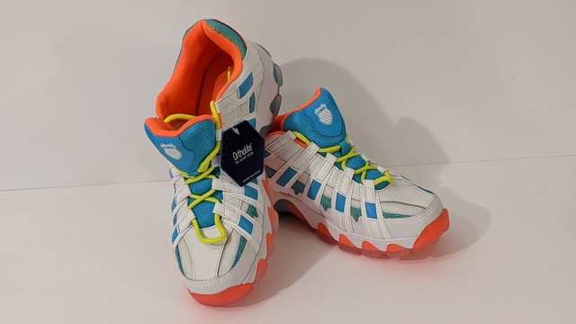 blue and orange k swiss