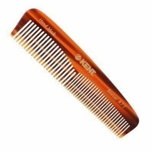 Kent R7T 5 1/4" 130mm Handmade Comb - Fine and Coarse Toothed Pocket Comb Sawcut - Picture 4 of 7