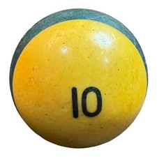 VTG BAKELITE Billiard Pool Ball - Striped Blue 10 - 2 1/4" Diameter