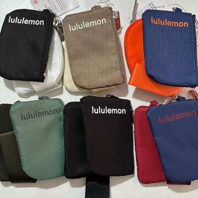 Lululemon Key Bag Wallet Buckle Bag Dual Pouch Wristlet Multiple colors