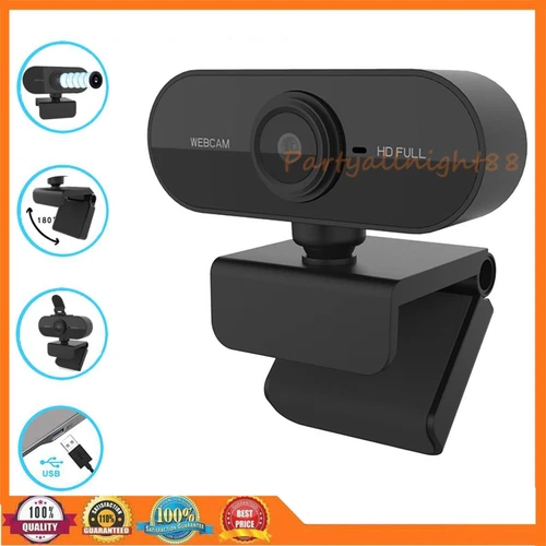 DE Webcam Kamera mit Mikrofon Full HD 1080P Streaming-Kamera für PC MAC Laptops.
